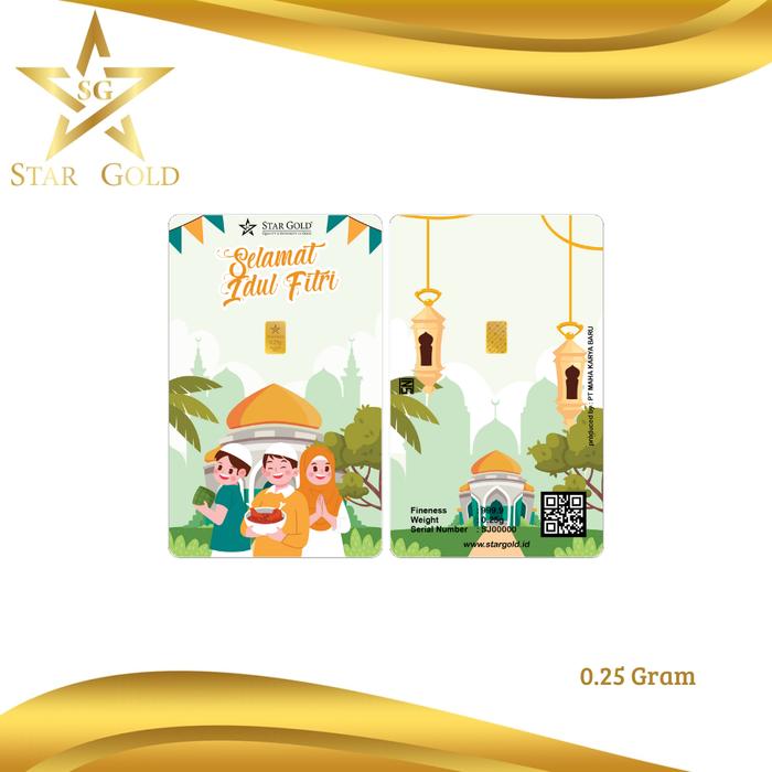LOGAM MULIA STARGOLD IDUL FITRI SERIES KE 7 - 0.25 GRAM