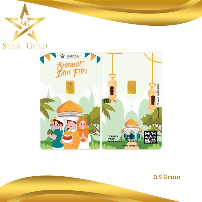 LOGAM MULIA STARGOLD IDUL FITRI SERIES KE 7 - 0.5 GRAM