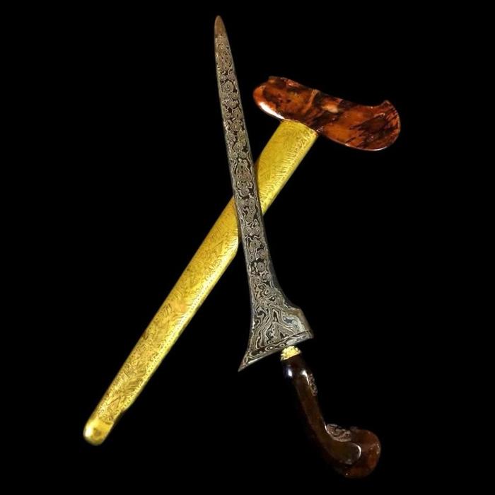 Keris Pamor Udan Mas Tangguh Tuban Mataram Sepuh Istimewa Original TUS