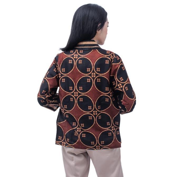 ! BOLERO BATIK WANITA BLOUSE - SEMI BLAZER BATIK KEKINIAN LENGAN 7/8 -