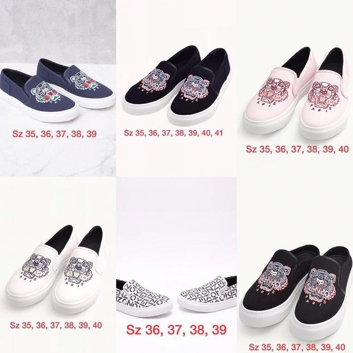 KENZO K SKATE TIGER SLIP ON WOMEN ORIGINAL READY STOCK