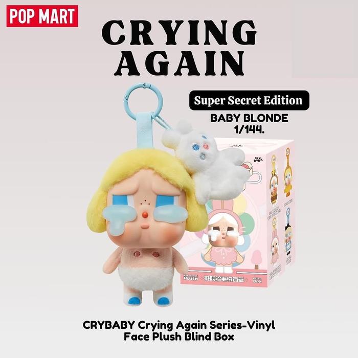[READY STOCK | ORIGINAL POP MART 100%] CRYBABY Crying Again SUPER SECRET EDITION (Baby Blonde) Serie