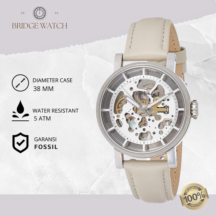 Jam Tangan Wanita Fossil Automatic Boyfriend Kulit Mewah Casual Original ME3069