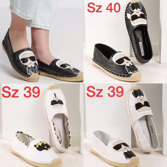 KARL LAGERFELD KAMINI IKON EMBOSS ESPADRILLES ORIGINAL READY STOCK