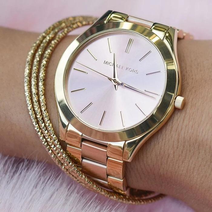 JAM TANGAN WANITA MICHAEL KORS SLIM RUNWAY MK3493 / MK 3493 ORIGINAL