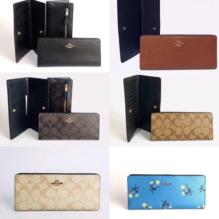 COACH SLIM LONG WALLET ORIGINAL READY STOCK