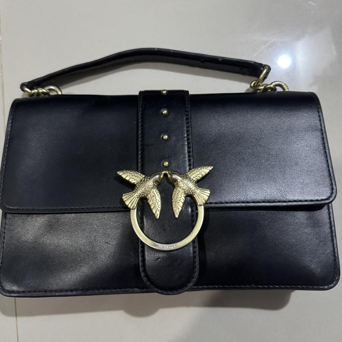 Tas handbag wanita pinko hitam