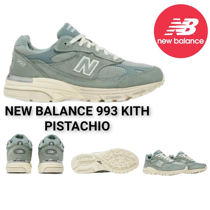 Sepatu NB New Balance 993 Miusa Kith Pistachio Sepatu Sport Sepatu Casual Sepatu Olahraga Lari Sepat