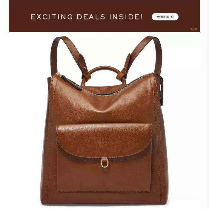 Tas Fossil Parker Backpack Brown