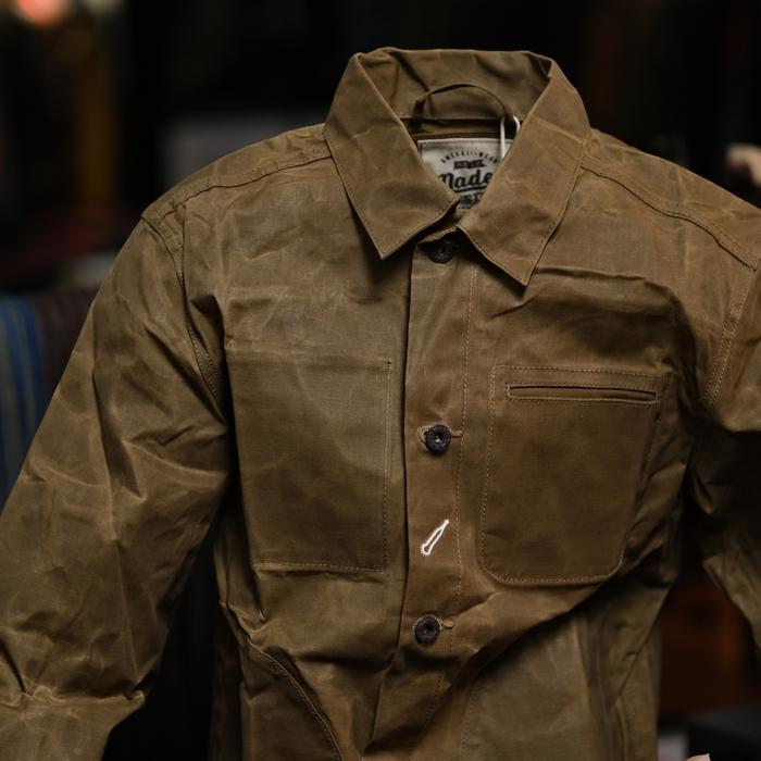 Jaket Canvas Tan Vintage Waterproof not momotaro