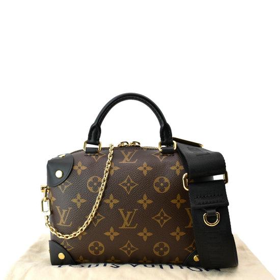Tas Wanita Petite Malle Souple Monogram Empreinte Brown/Black Leather Quality