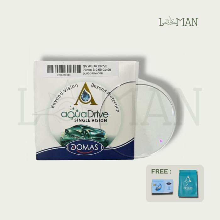Lensa Kacamata Single Vision RX & Progressive Flexi RX Aqua Drive DOMAS