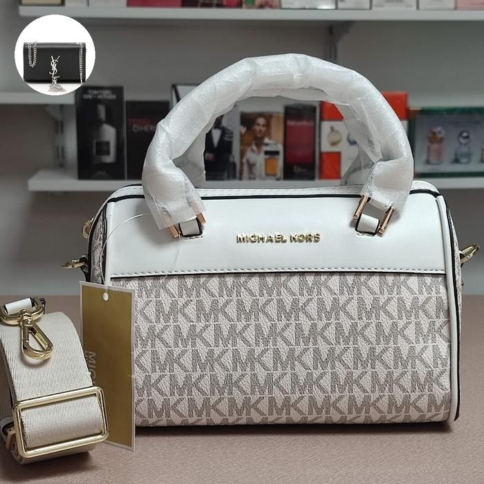 Speedy signature white MK bag