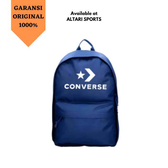 Tas backpack converse speed 3 navy original asli with tak