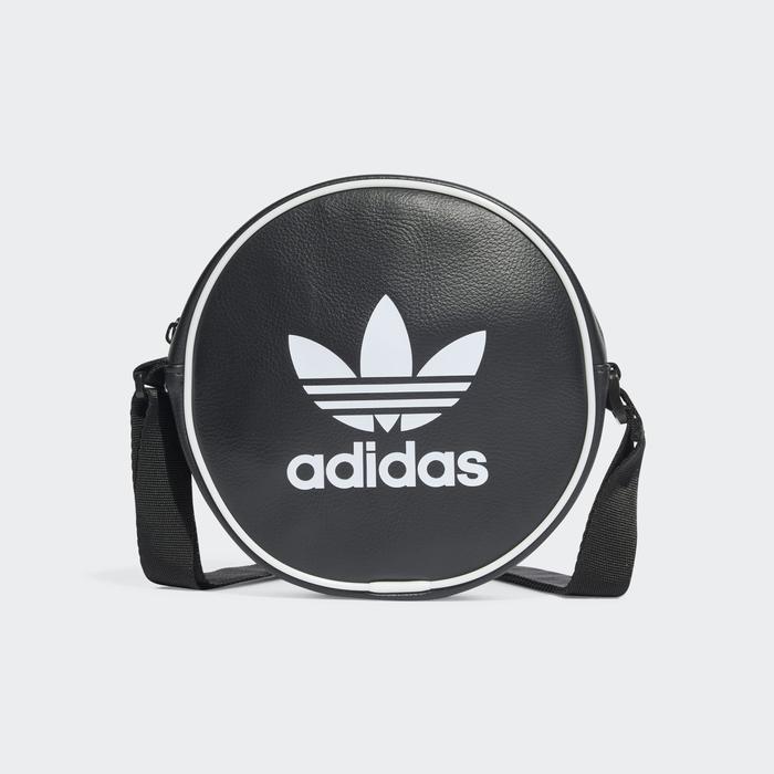 Tas Adidas Trefoil Sling Bag Leather Black Original