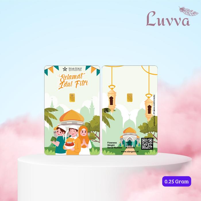 LOGAM MULIA STARGOLD IDUL FITRI SERIES KE 7 - 0.25 GRAM
