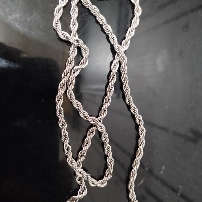 Kalung Besi Putih Asli Ternate