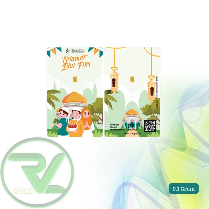 LOGAM MULIA STARGOLD IDUL FITRI SERIES KE 7 - 0.1 GRAM