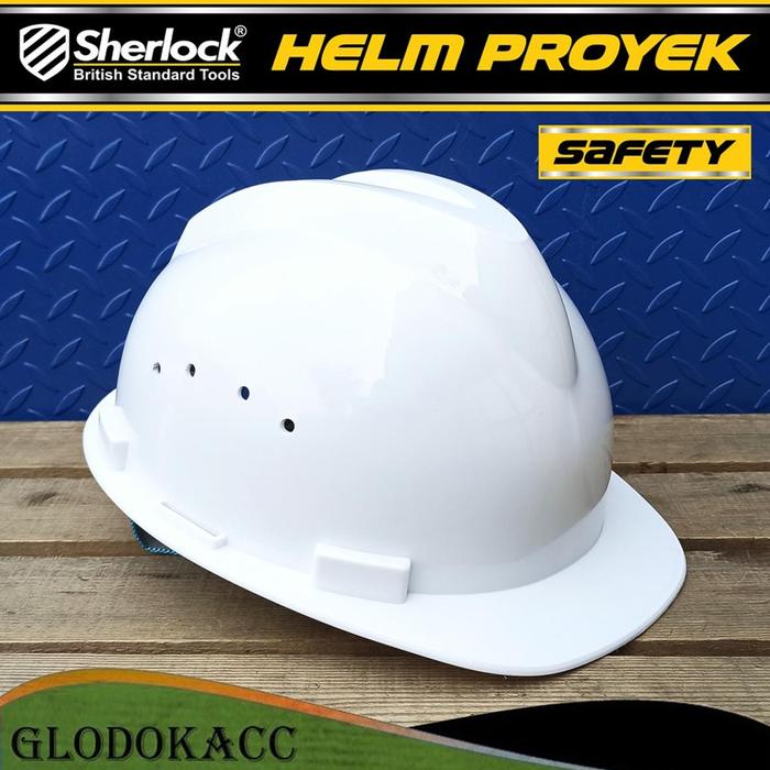Helm Proyek Safety V-Guard Virgin ABS Nylon Part Fastrack Safety Helmet Sherlock