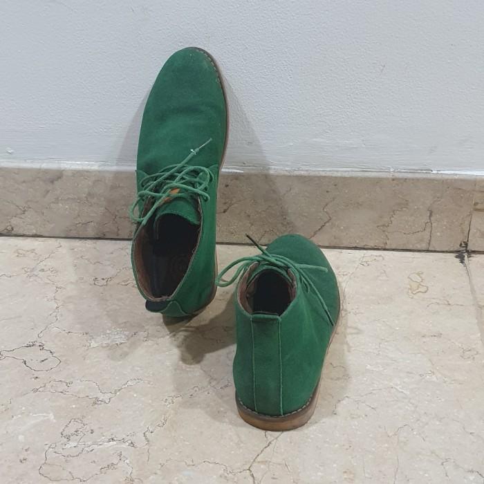 Sepatu Pria Suede HIJAU Sneakers Casual Shoes Second Import diskon