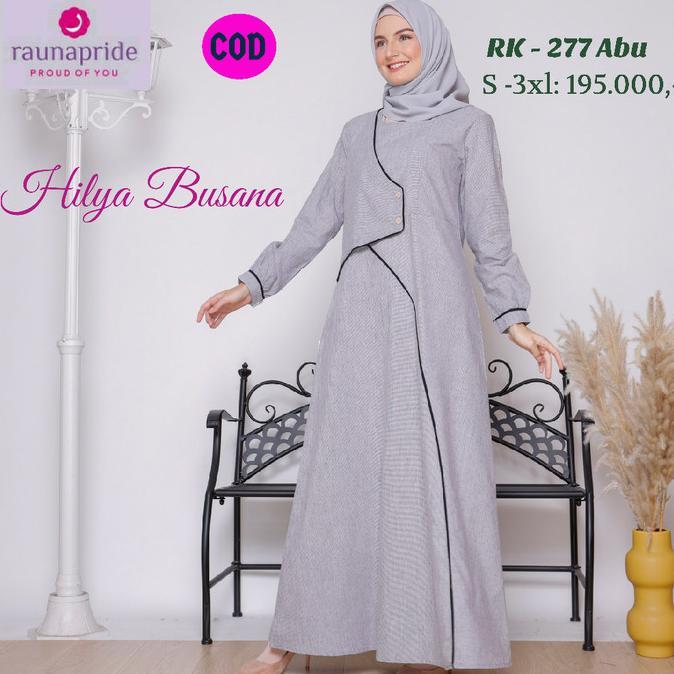 TERBARU/ Bee-Bee Clothes\ Baju Sarimbit Keluarga / Rauna / SR - 277 Abu / Fashion Muslim