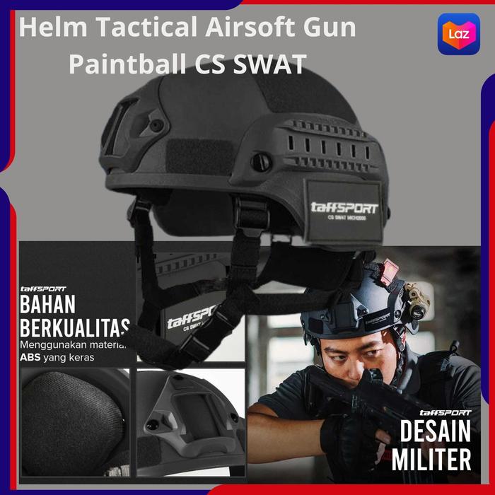 Helm Tactical Airsoft Gun Paintball CS SWAT - MICH2000 / helm polisi swat tactical brimob dan tni mo
