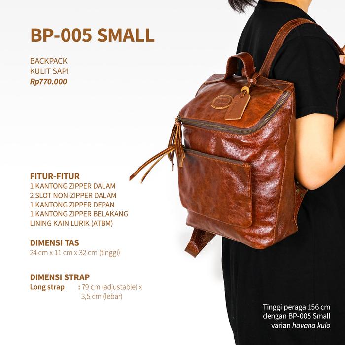 Tas Ransel Kulit Abekani / Tas Ransel Kulit Asli / Tas Kulit Asli / Leather Backpack / Backpack Abek