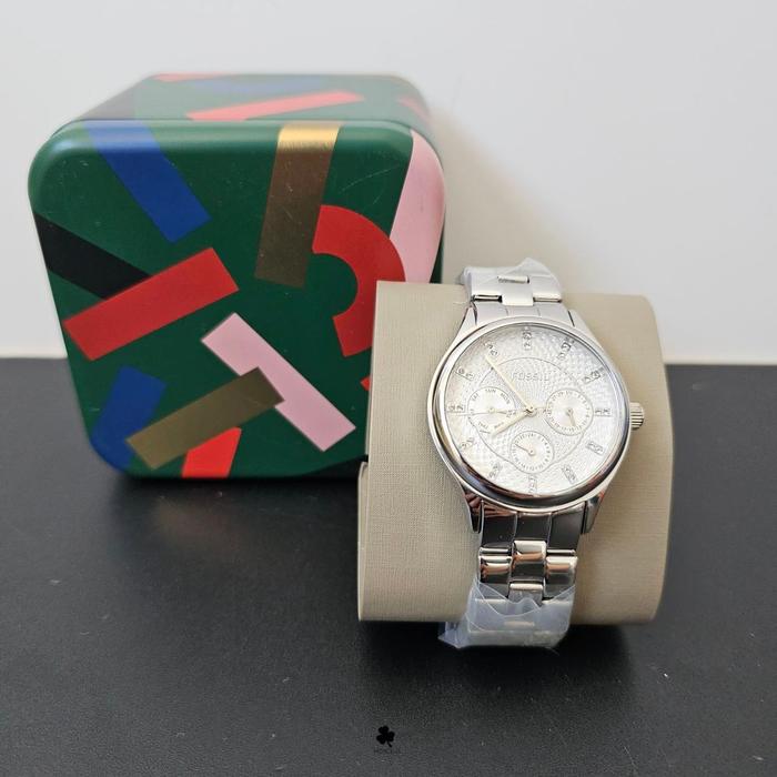 Nwt F*ossil BQ1560 Modern Sophisticate Multifunction Stainless Steel