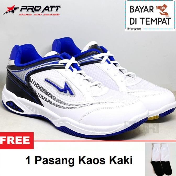 NEW FIURI – Pro ATT Original - BSD 640 PUTIH BIRU 39-43 - Sepatu Kets Pria - Sepatu Sneakers Pria - 