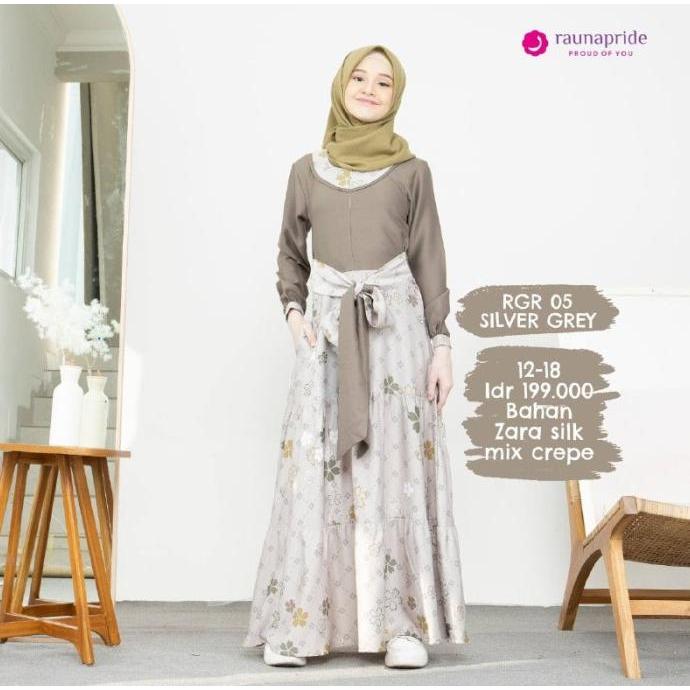 TERBARU/ Bee-Bee Clothes\ Couple Baju Rauna / GD - 07 / RGR - 05 / RGA - 02 / Silver Grey