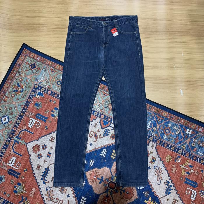 clride denim jeans biru slim celana panjang pria wanita ukuran 30 31 unisex original