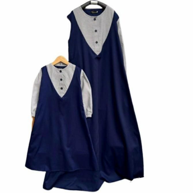 TERBARU/ Bee-Bee Clothes\ WK GAMIS COUPLE TABINA IBU ANAK BAJU MUSLIM FAMILY SET KOKO TUNIK