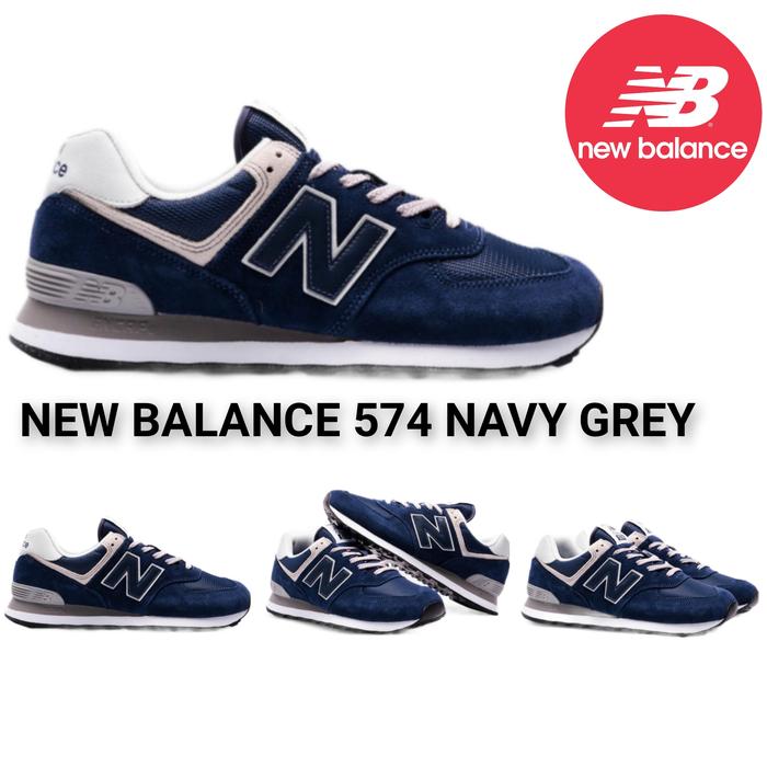 Sepatu NB New Balance 574  Navy Grey