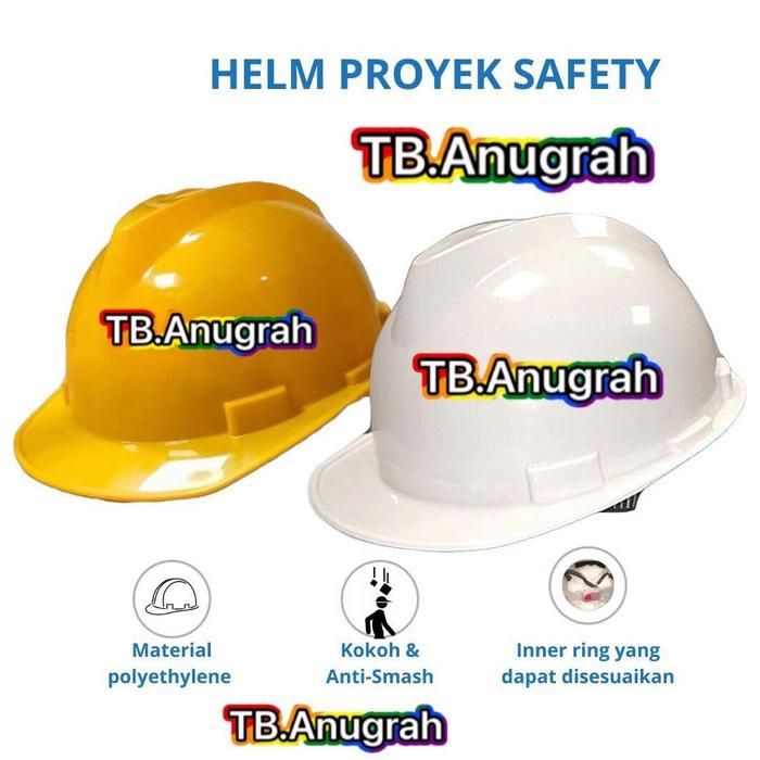 Helm Proyek Helm Safety Helm Keamanan Kerja Safety Helmet Helm Safety Proyek Helm Kerja (include inn
