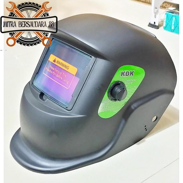 KDK Helm Las Otomatis Auto Darkening Solar Welding Helmet