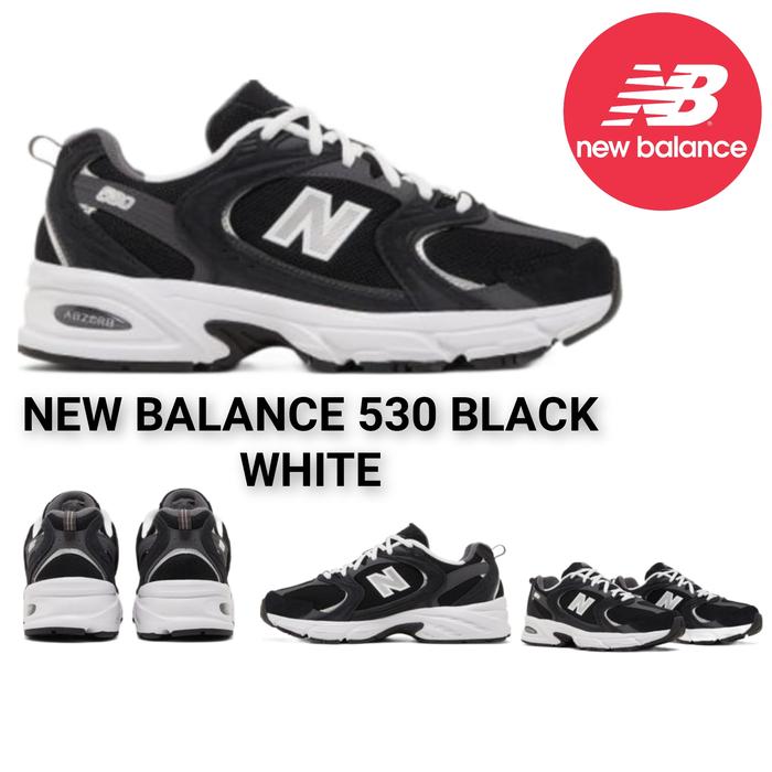 Sepatu Pria Wanita NB New Balance 530 Black Magnet White Sepatu Pria Sepatu Casual Sneaker Pria Snea