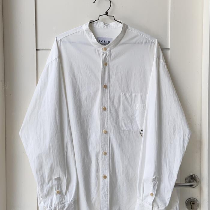SOLID HOMME Wooyoungmi White Triangle Chain Sanghai Shirt