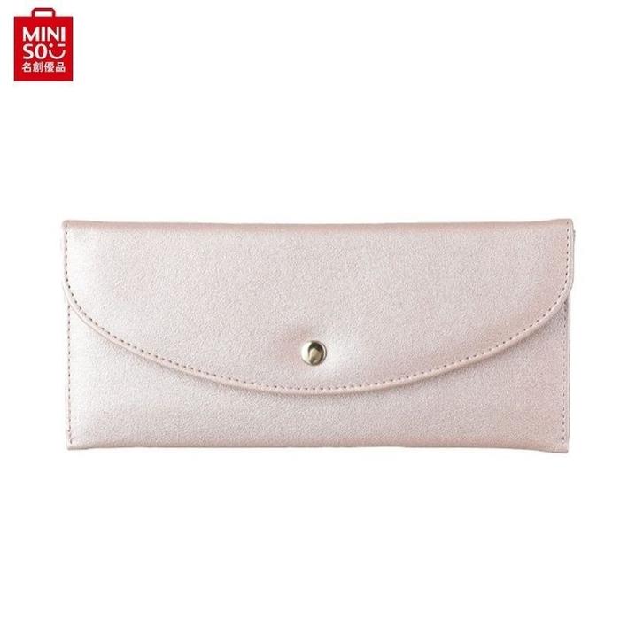 Miniso Dompet Panjang Wanita BA2951 BA2950 BA2952 Long Slim Wallet - BA2950 Biru