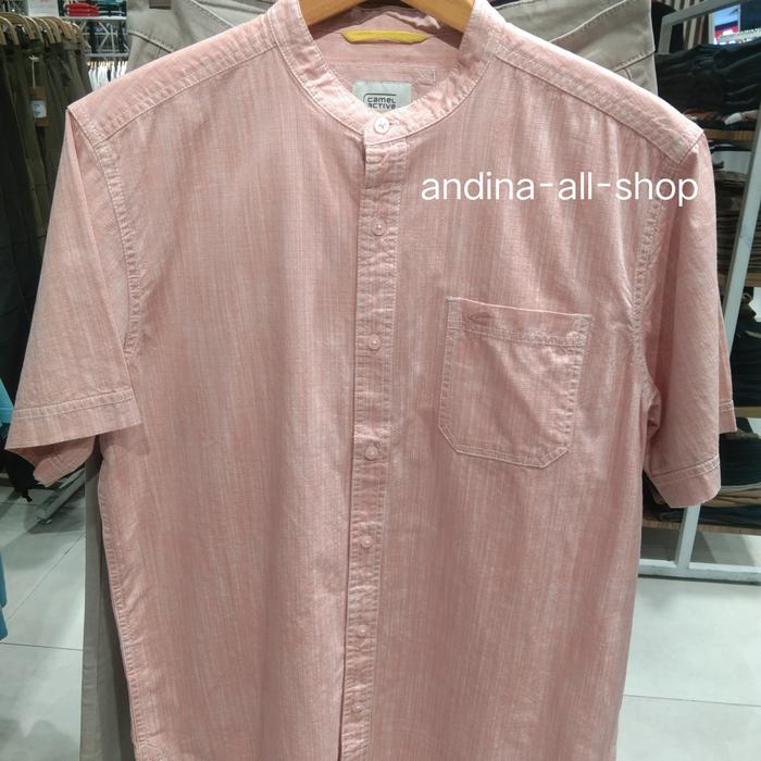 CAMEL ACTIVE Baju Koko Pria Lengan Pendek,Original