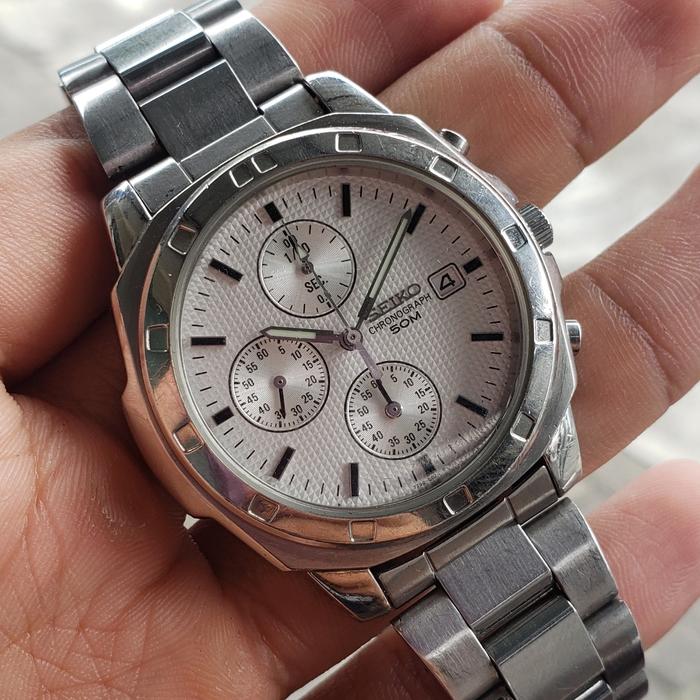 Seiko Chronograph Quartz 7T92 Jam Tangan Pria Analog