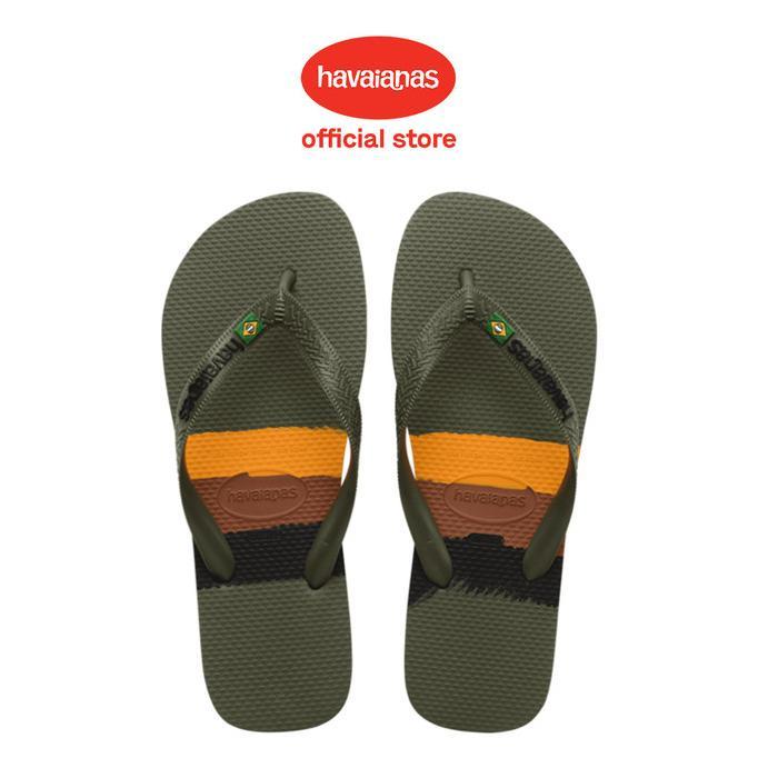 Havaianas Brasil Tech 0869-Green - Sandal Pria - Hijau,45/46