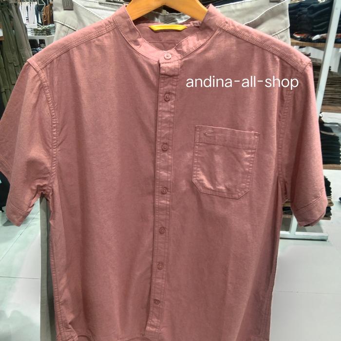 CAMEL ACTIVE Baju Koko Pria Lengan Pendek kerah sanghai,Original