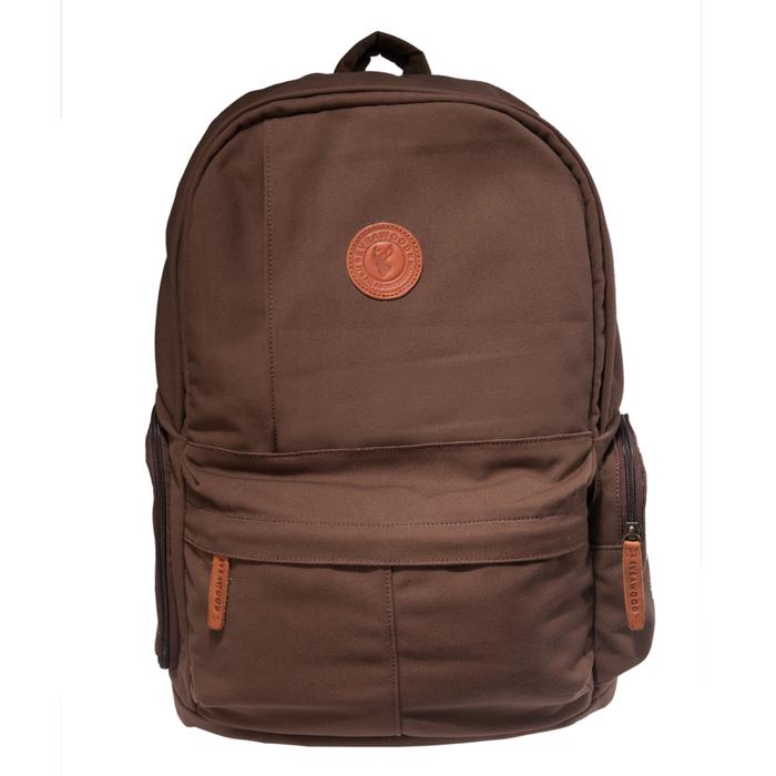 Tas Evrawood Harvard Backpack - Dark Brown / Tas Ransel - Kanvas