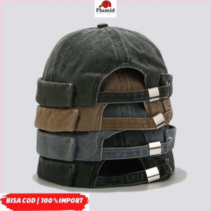 PLUMID - Miki hat jeans premium topi peci import motif jeans TP 131