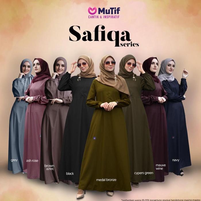 ES - MUTIF SAFIQA SERIES (Dark Red, Steel Grey, Mauve Wine, Golden Brown, Blue Flint, Ginger Snap, O