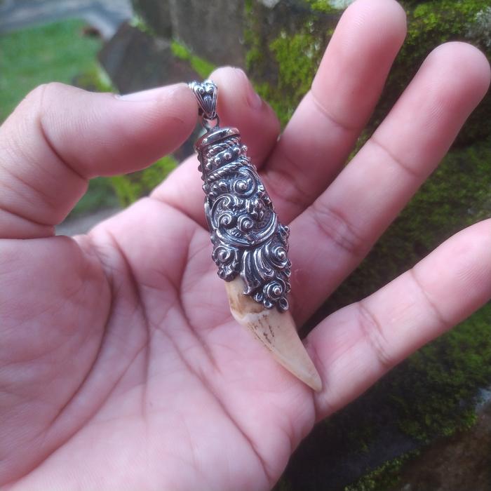 Liontin Tarber Perak 925 Handmade Ukiran Bali
