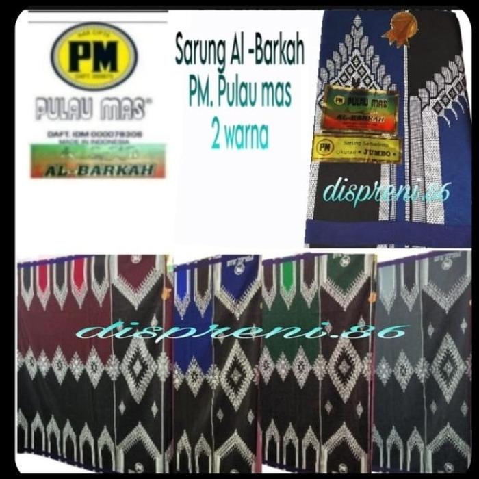 Sarung Pria Polos Hitam Al Barkah Pulau Mas Jumbo Original Best Seller