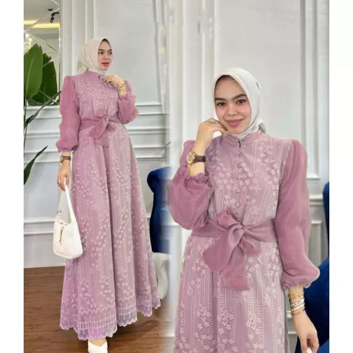 New Arrival Fashion Muslim Wanita / Maxi Dress Aneska /