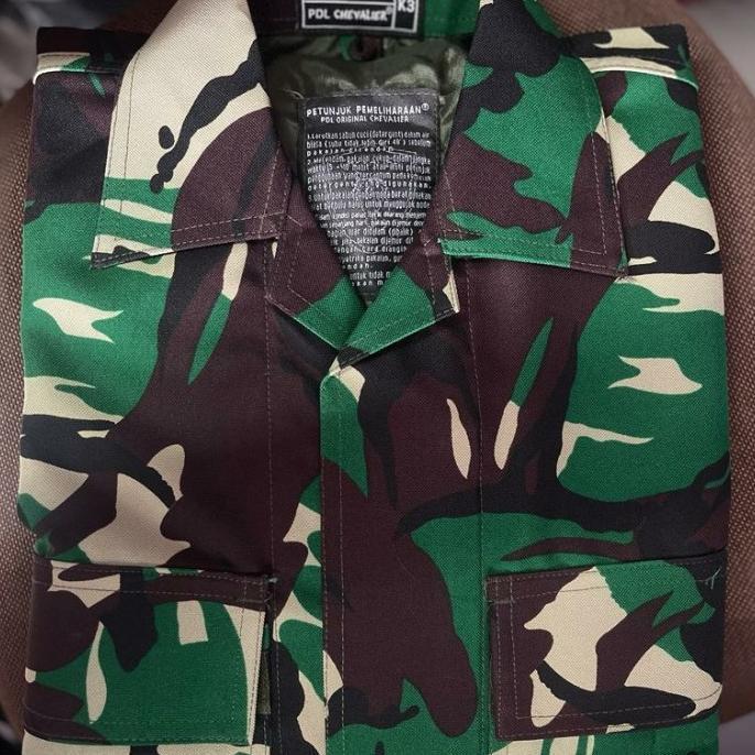 Baju PDL TNI Loreng Chevalier Premium Velbed Woll Furing