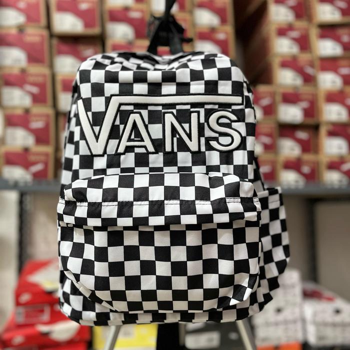 Backpack Vans Big Logo "VANS" Checkerboard | Tas Punggung | Tas Bahu | Tas Gendong | Tas Ransel | Un
